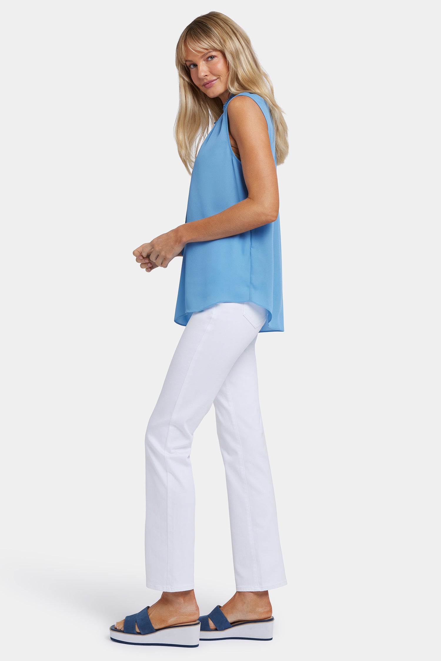 Sleeveless Gemma Blouse - Pacific Coast Blue | NYDJ
