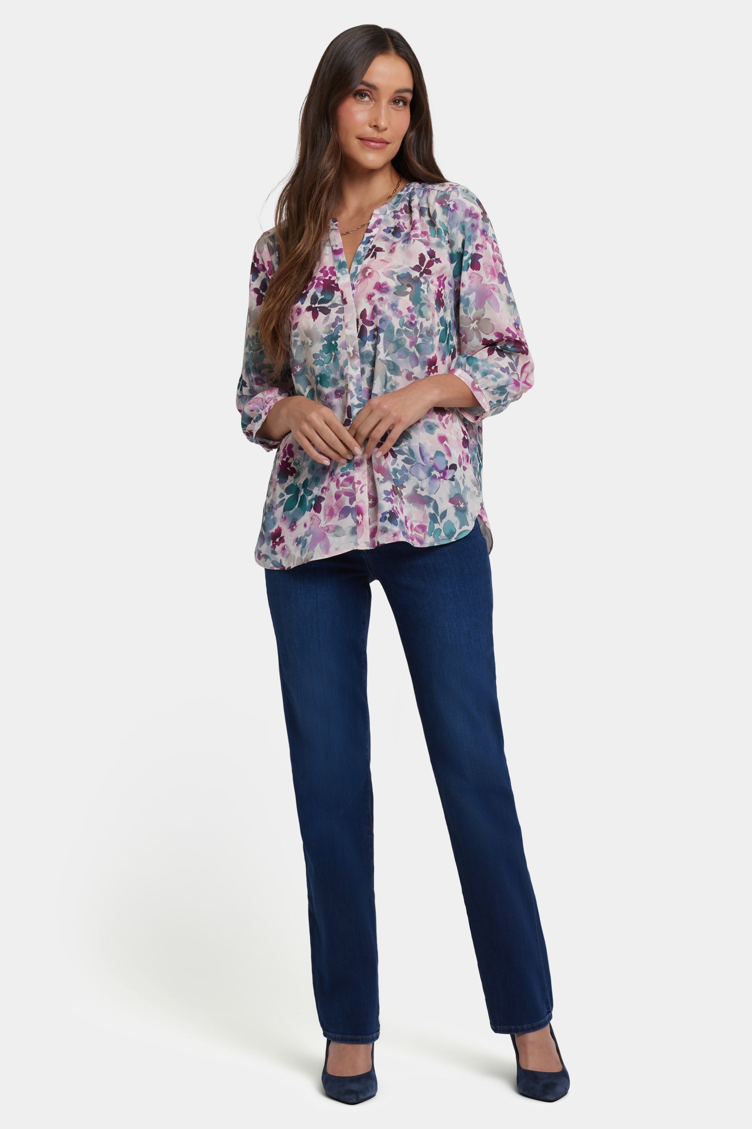 NYDJ Pintuck Blouse  - Le Marais