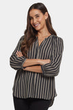NYDJ Pintuck Blouse  - Benoit Stripe
