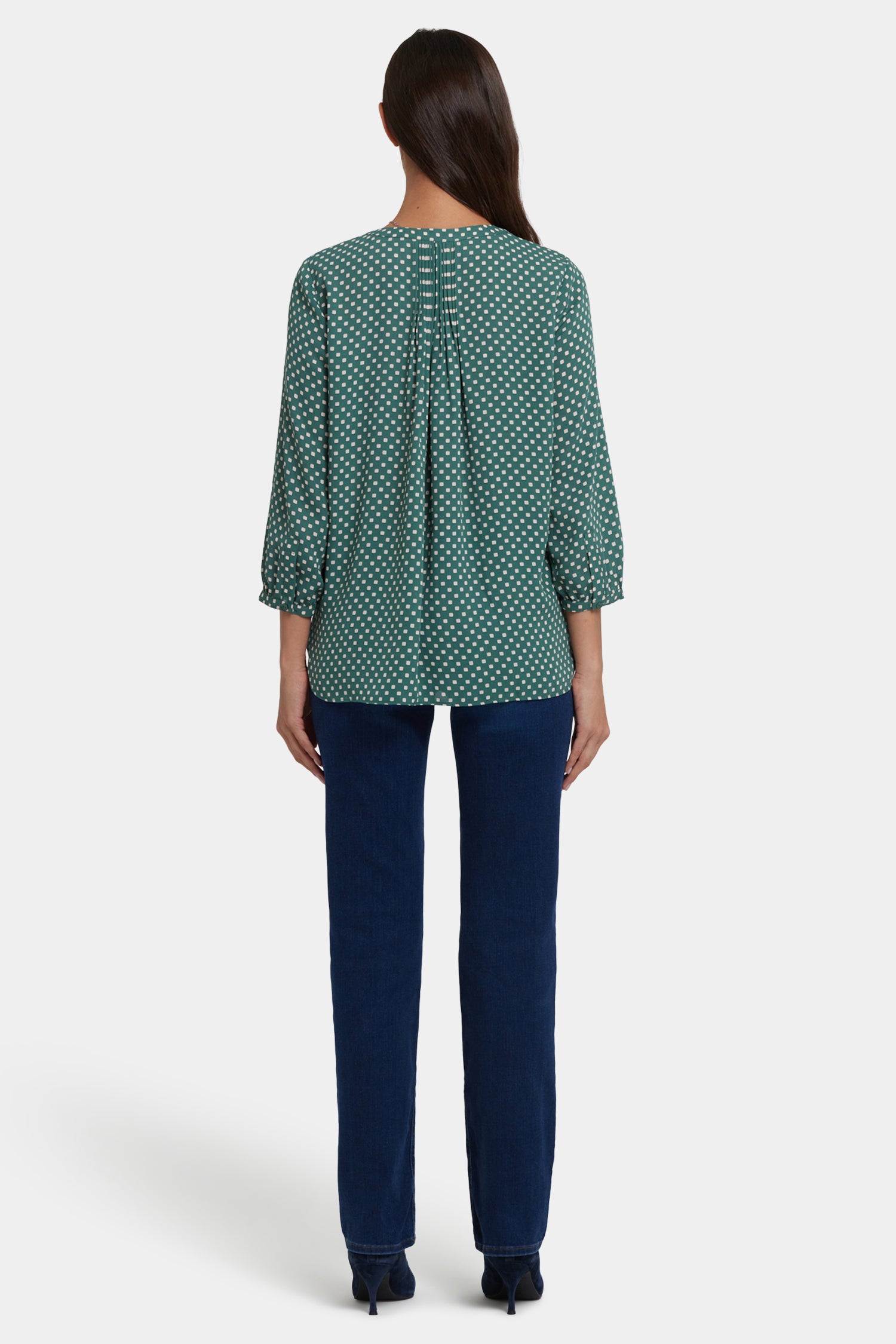 NYDJ Pintuck Blouse  - Adeline Dots
