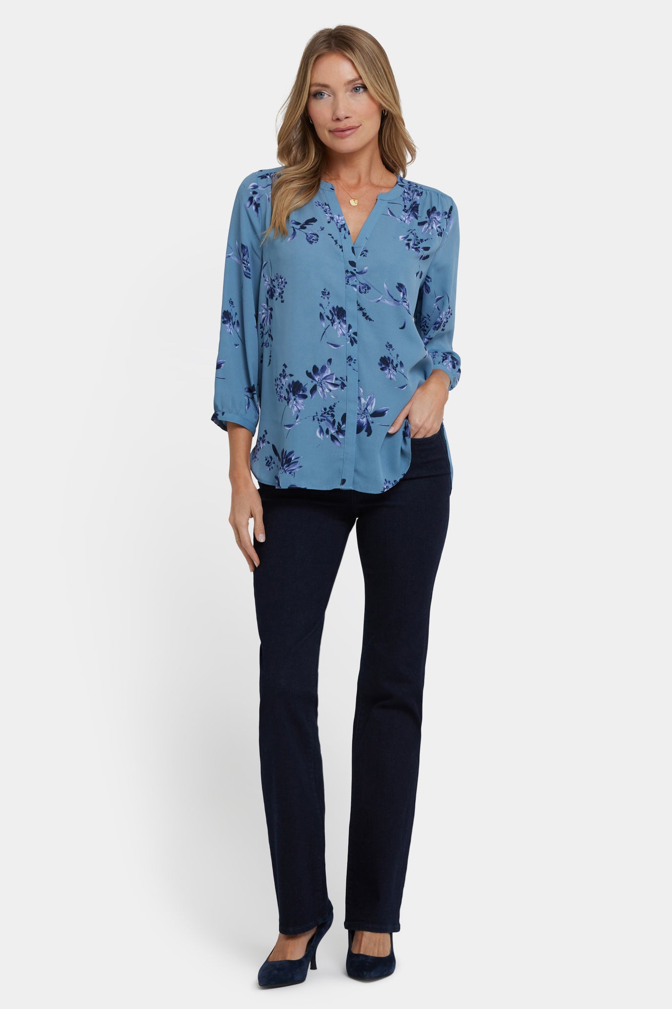 NYDJ Pintuck Blouse  - Antoinette
