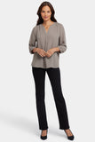 NYDJ Pintuck Blouse  - Saddlewood