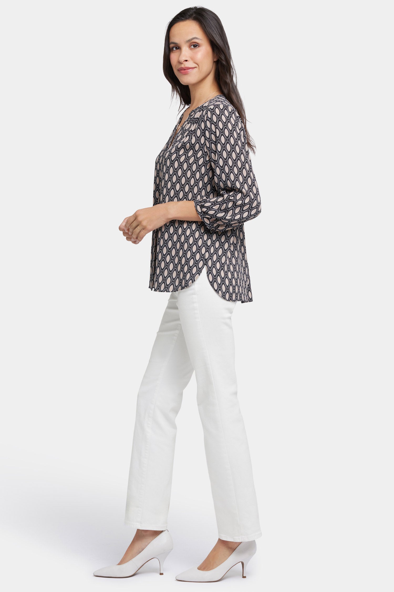 (取寄) エヌワイディージェイ レディース ブラウザ NYDJ women Pinutck Blouse Roca Pintuck Blouse - Roca Lissa Multi | NYDJ