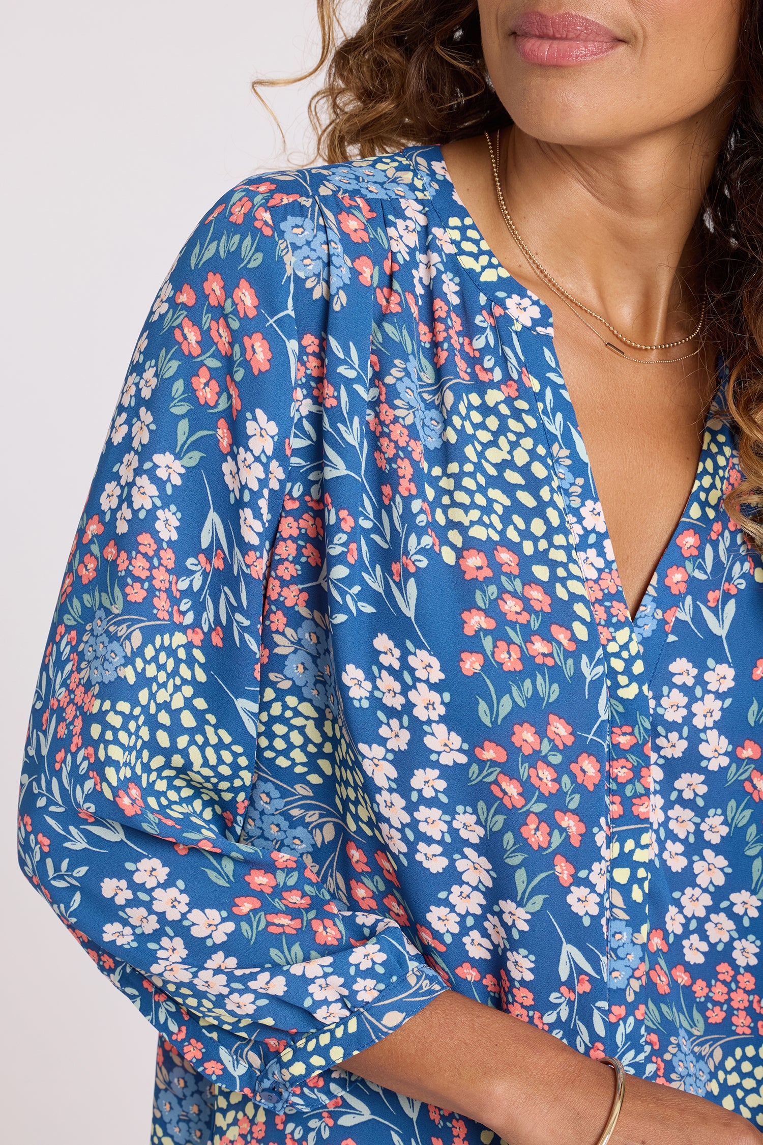 Pintuck Blouse - Walking on Sunshine Pink | NYDJ