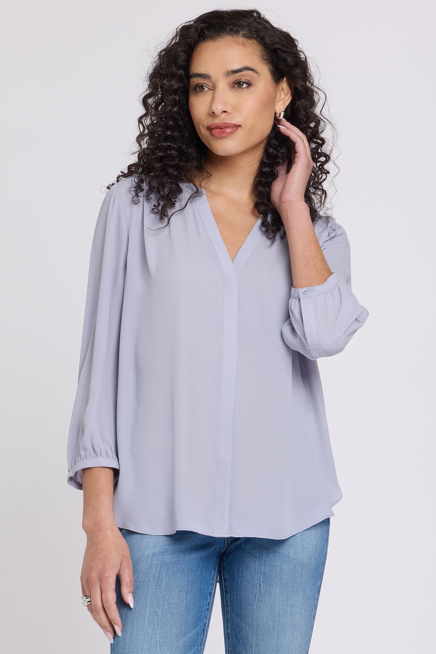 NYDJ Pintuck Blouse  - Vintage Lavender