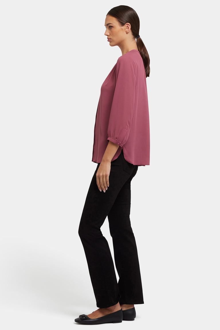NYDJ Pintuck Blouse  - Vintage Rose