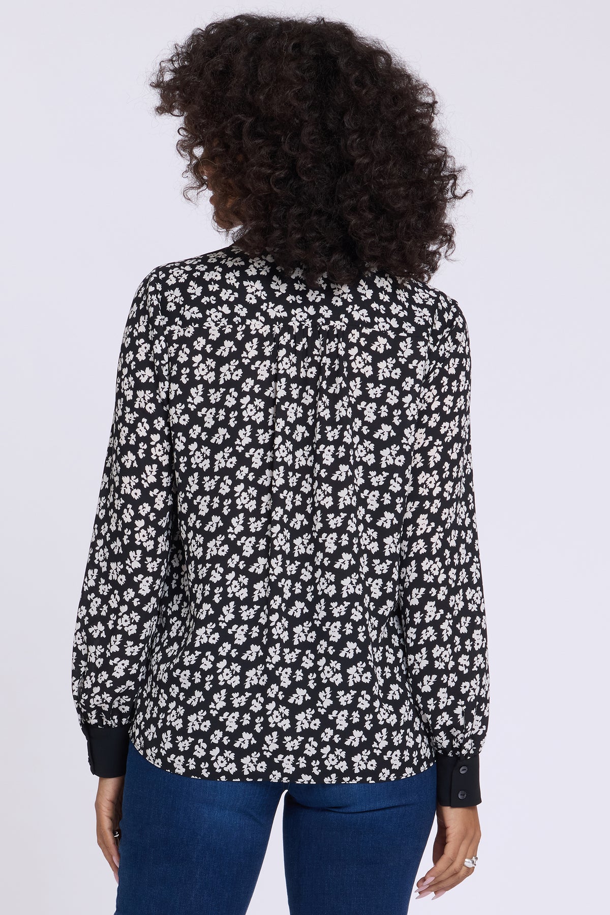 NYDJ Taylor Blouse  - Black Combo