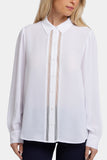 NYDJ Tiffany Blouse  - Optic White