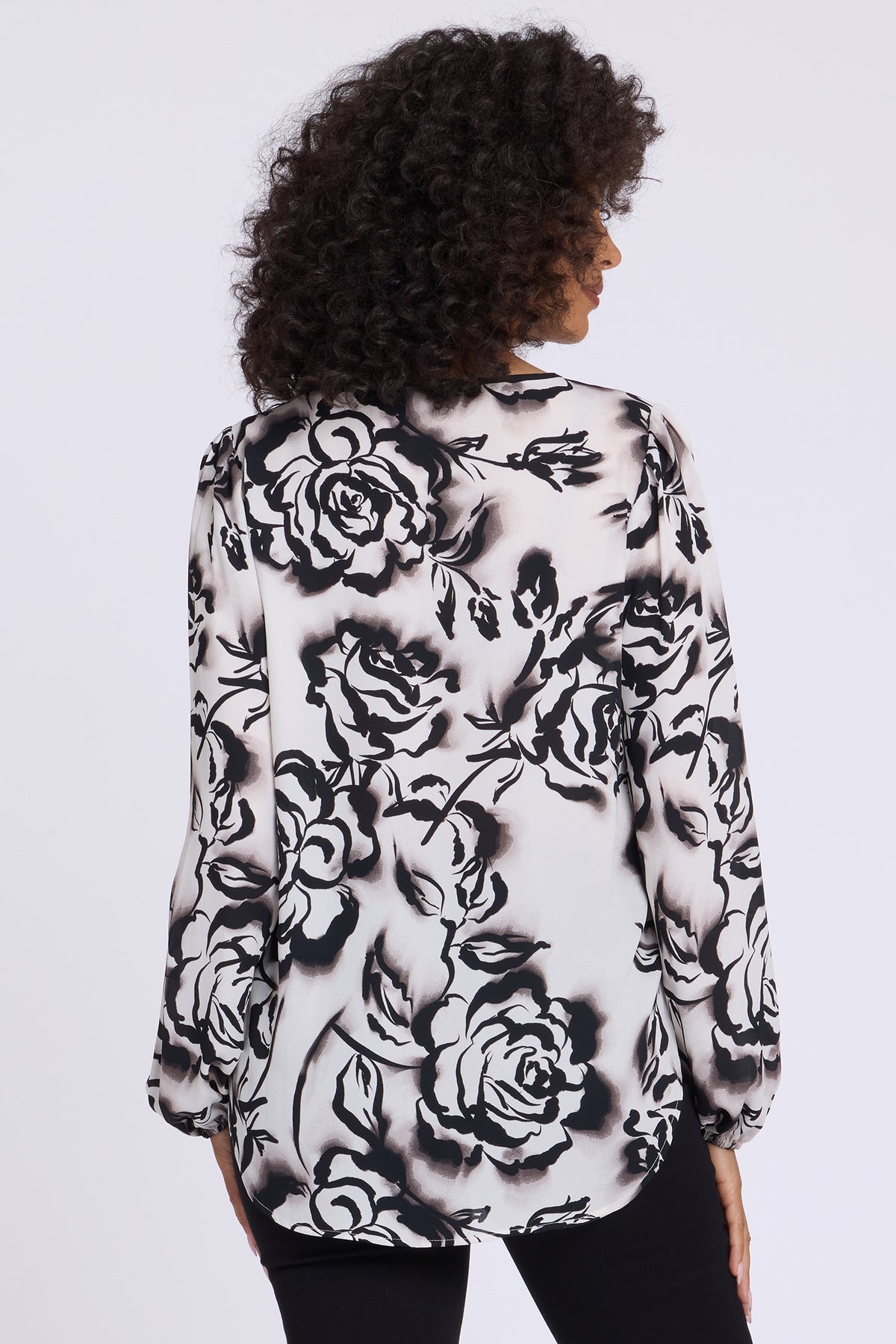 NYDJ Elsie Blouse  - Mystic Rose Ivory