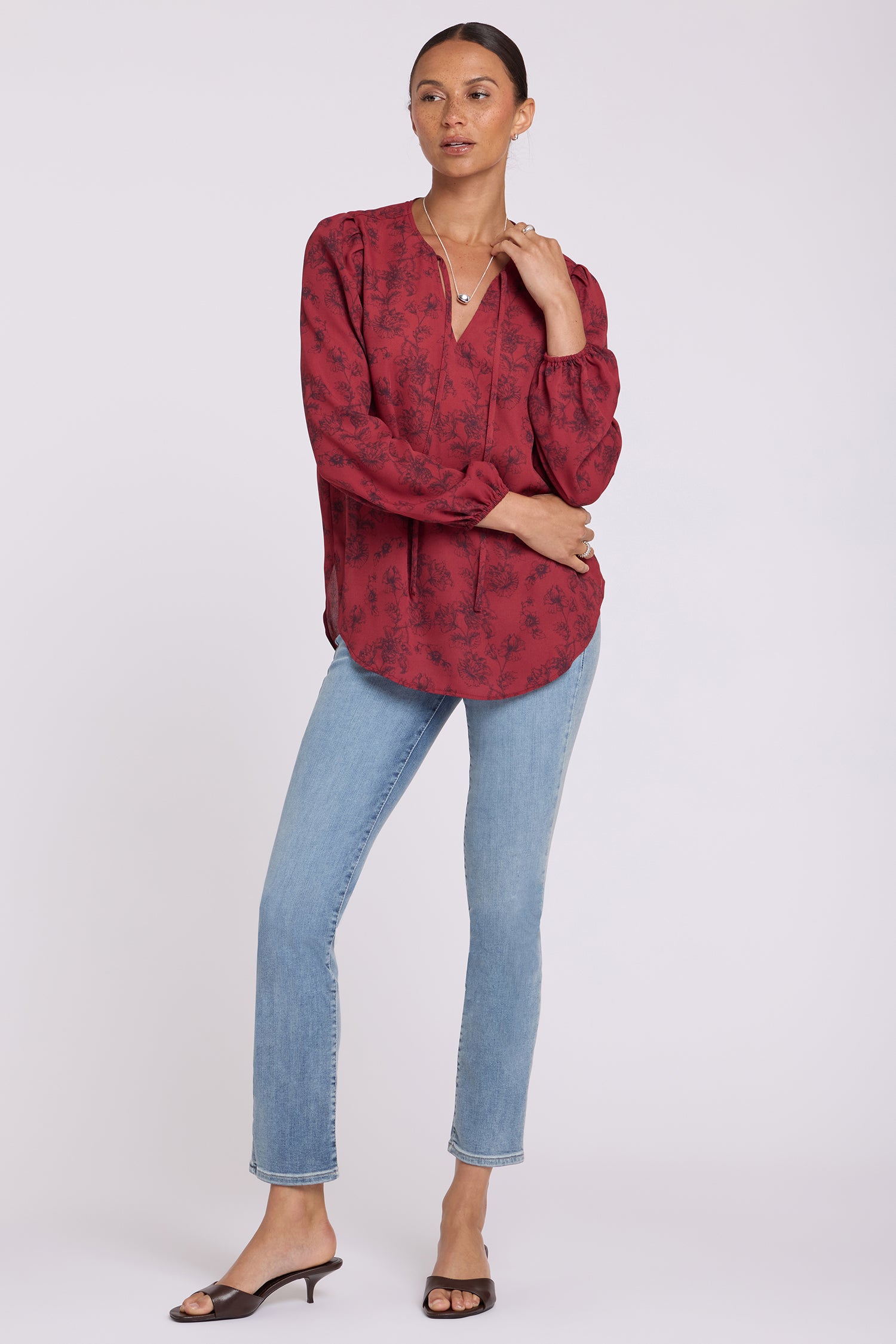 NYDJ Elsie Blouse  - Flora Botanica