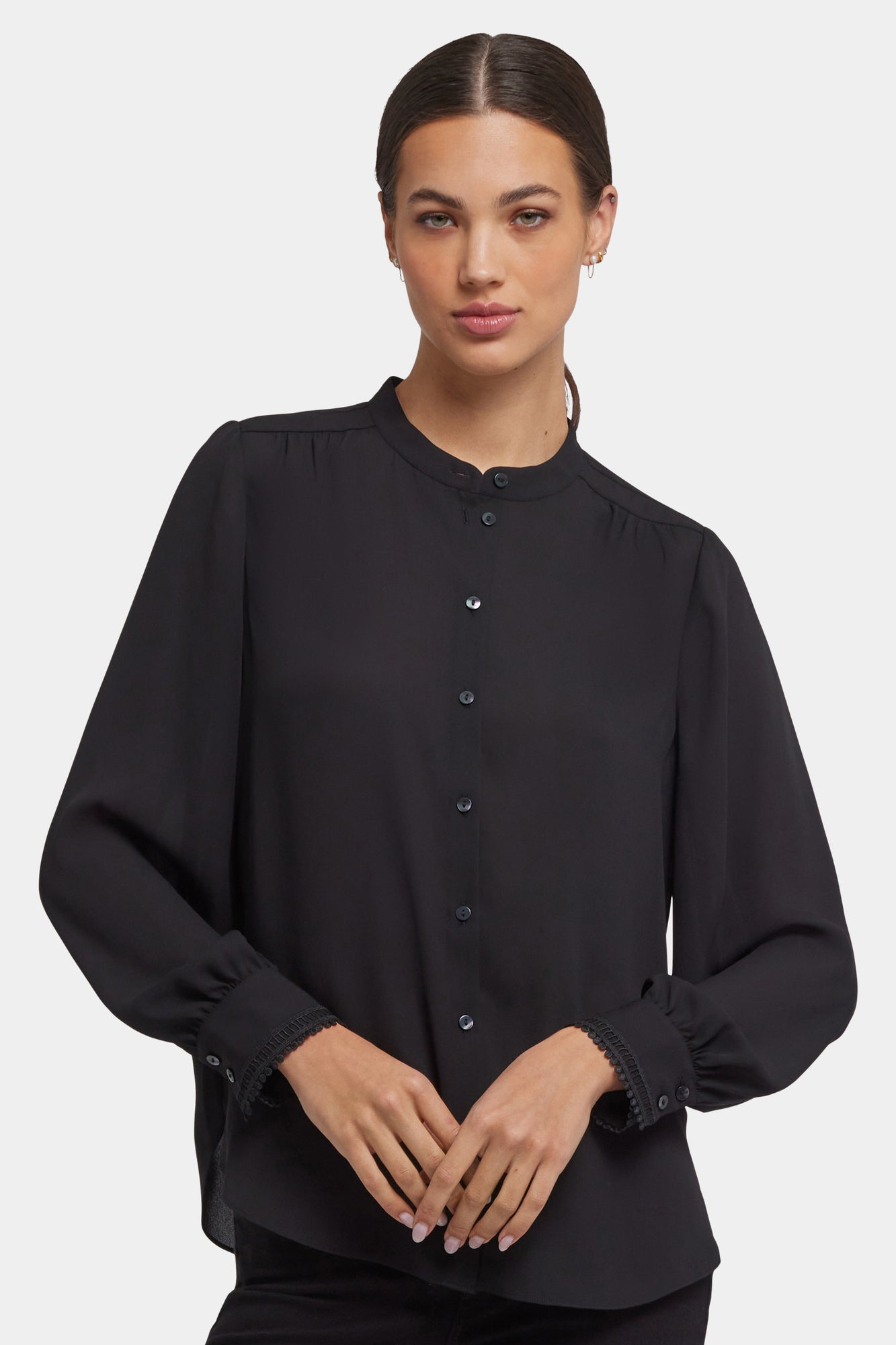 NYDJ Janie Blouse  - Black