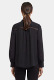 NYDJ Janie Blouse  - Black