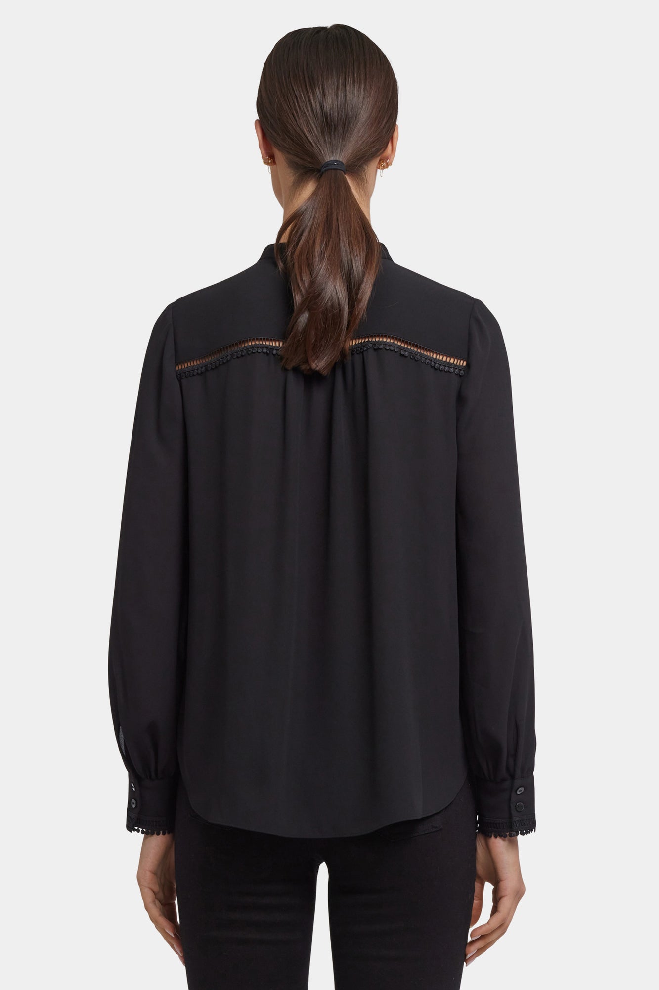 NYDJ Janie Blouse  - Black