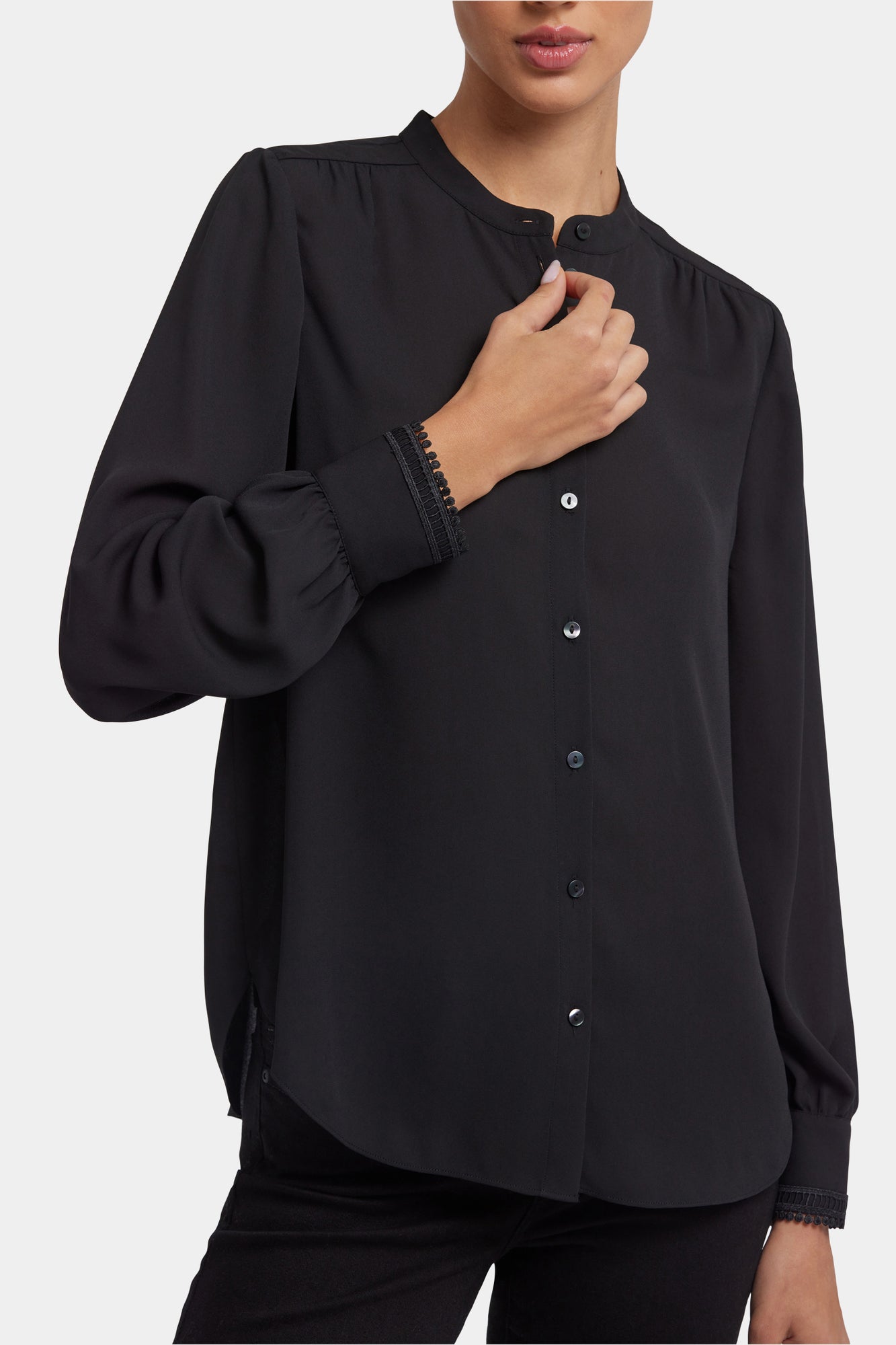 NYDJ Janie Blouse  - Black