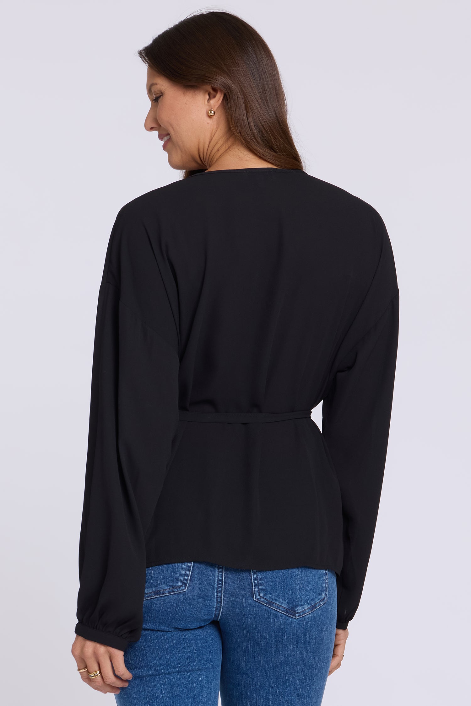 NYDJ Chelsea Blouse  - Black