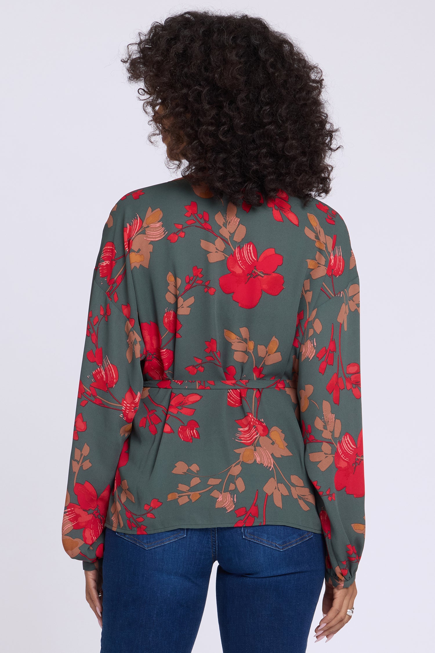 NYDJ Chelsea Blouse  - Floral Blooms Passion