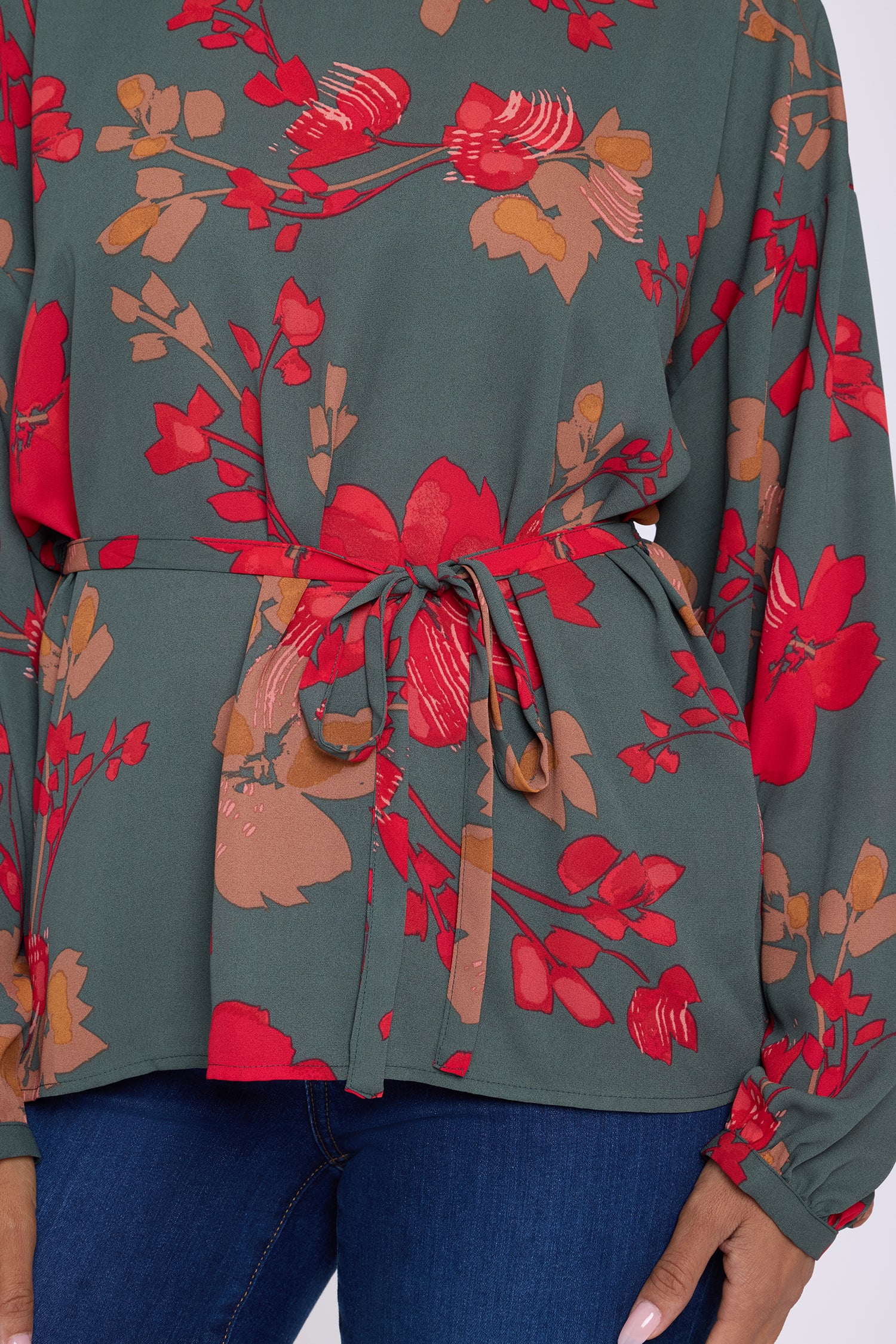 NYDJ Chelsea Blouse  - Floral Blooms Passion