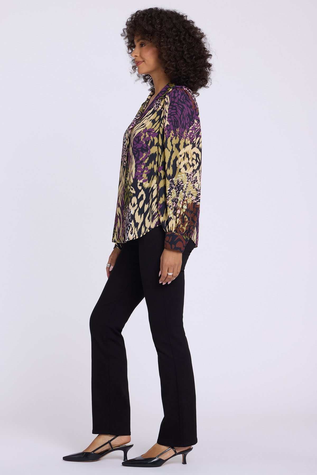 NYDJ Lyla Blouse  - Bengal Cat