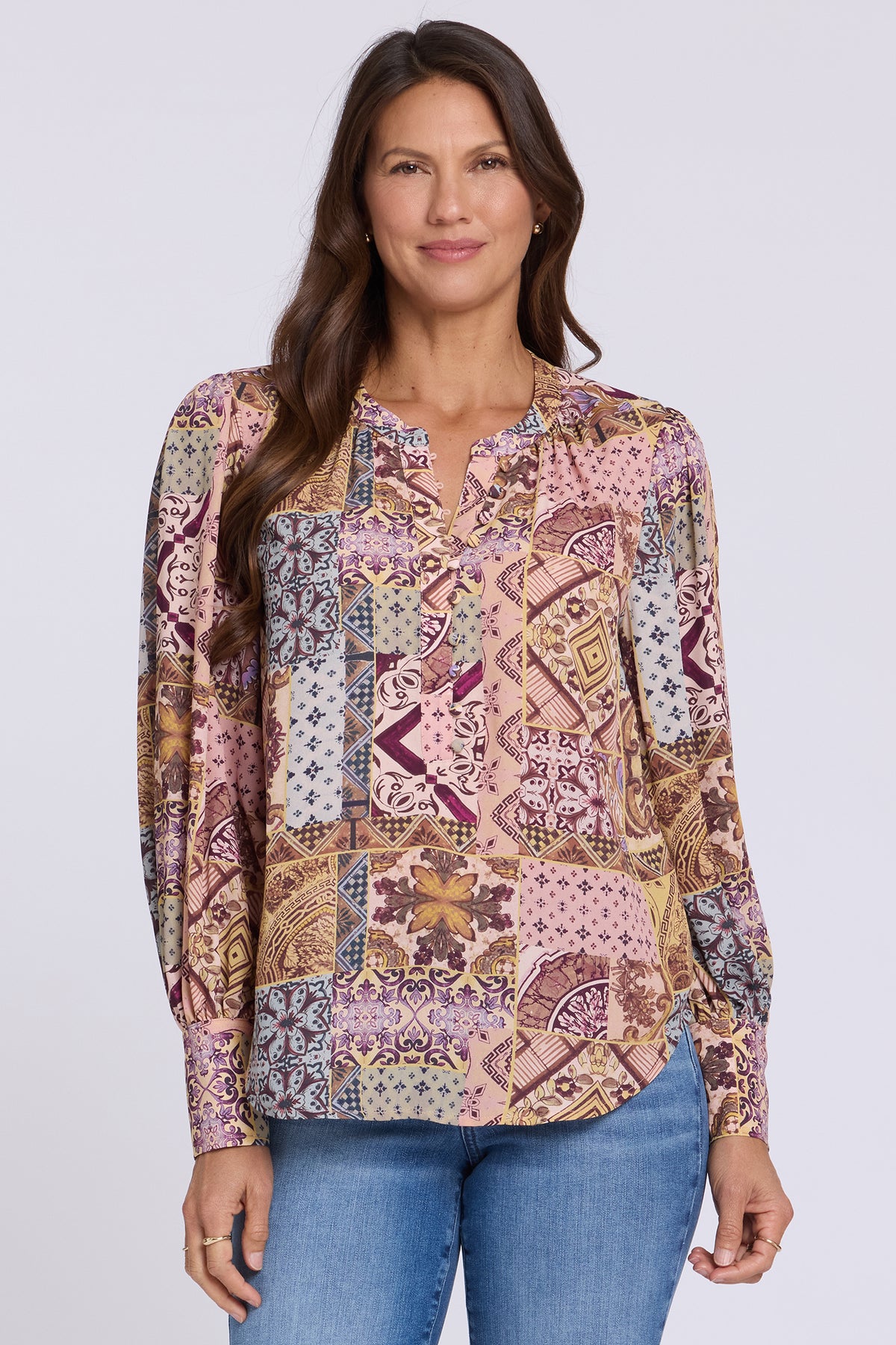 NYDJ Annie Blouse  - Siena Mosaic