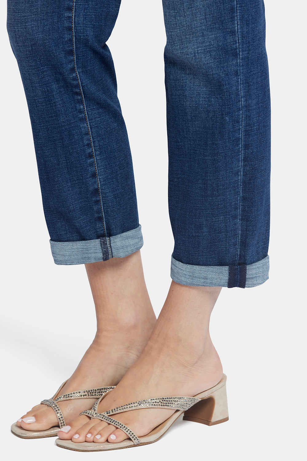 NYDJ Margot Girlfriend Jeans With Roll Cuffs - Olympus