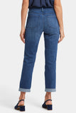 NYDJ Margot Girlfriend Jeans With Striped Patch - Moonlight