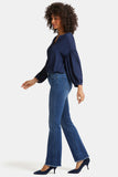 NYDJ Barbara Bootcut Jeans With Frayed Hems - Dark River