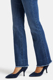 NYDJ Barbara Bootcut Jeans With Frayed Hems - Dark River