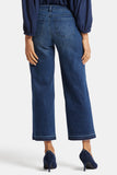 NYDJ Teresa Wide Leg Ankle Jeans With Released Hems - Moonlight