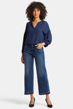 NYDJ Teresa Wide Leg Ankle Jeans With Released Hems - Moonlight