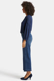 NYDJ Teresa Wide Leg Ankle Jeans With Released Hems - Moonlight