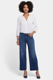 NYDJ Teresa Wide Leg Ankle Jeans With 3" Hems - Moonlight