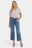 NYDJ Teresa Wide Leg Ankle Jeans With 3" Hems - Majorca Bay