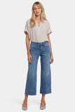 NYDJ Teresa Wide Leg Ankle Jeans With 3" Hems - Majorca Bay