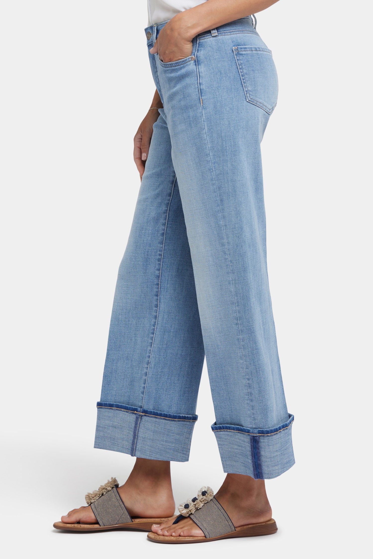 Teresa Wide Leg Jeans With High Rise, 28