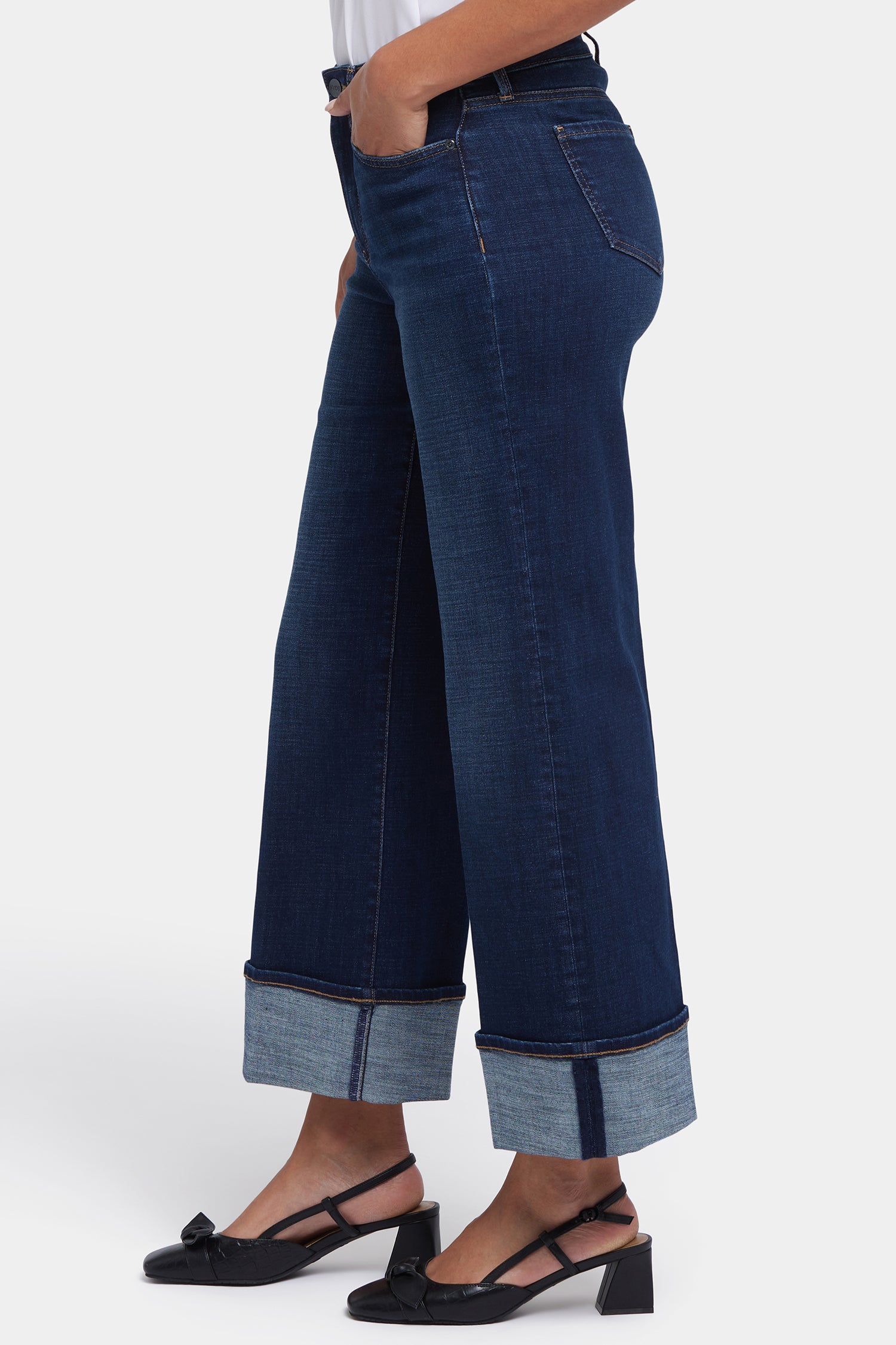 NYDJ Teresa Wide Leg Jeans  With High Rise, 28