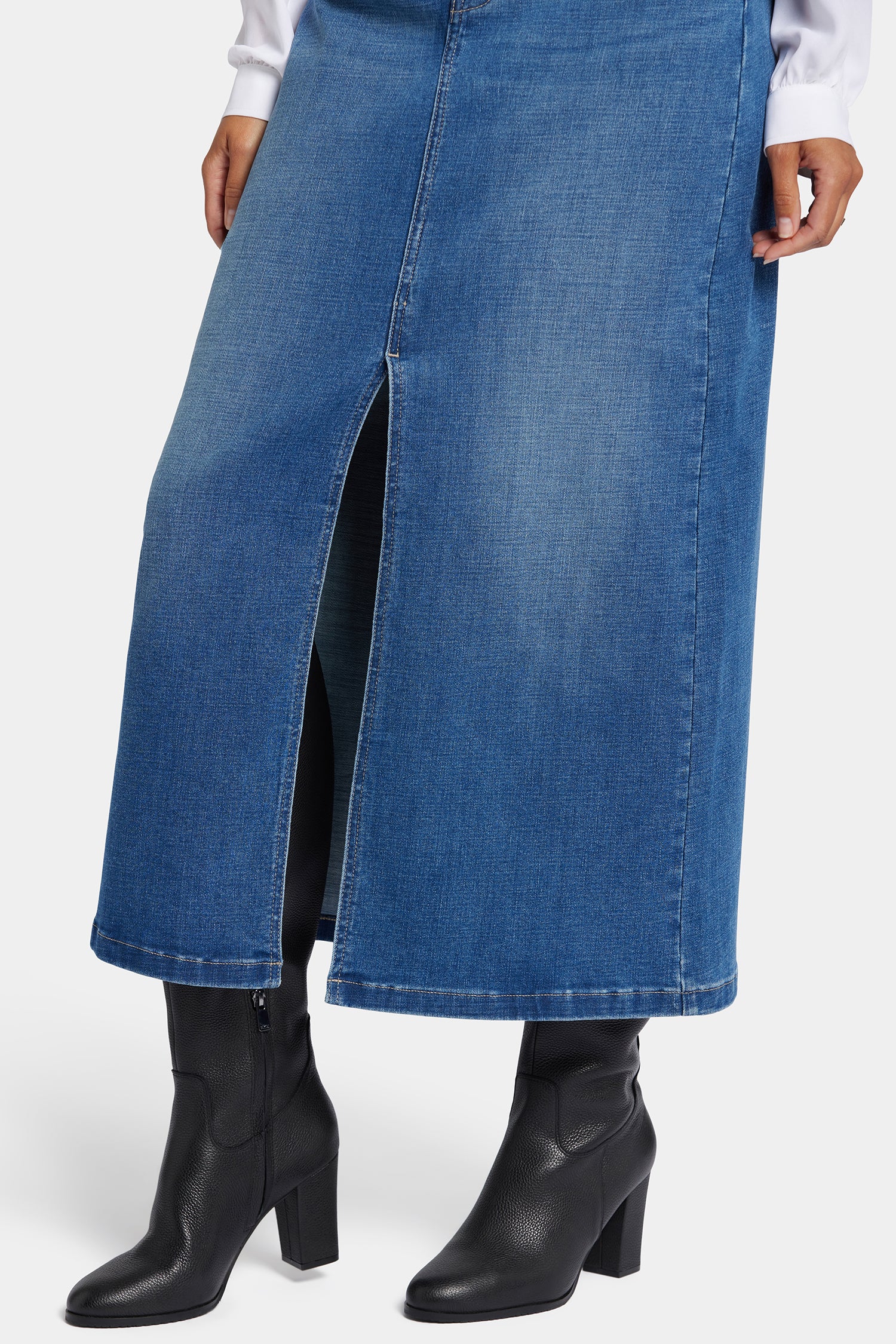 [Margesherwood ] / ☆ TWISTED DENIM SKIRT / blue Union-Denim-Carpenter-Skirt.png