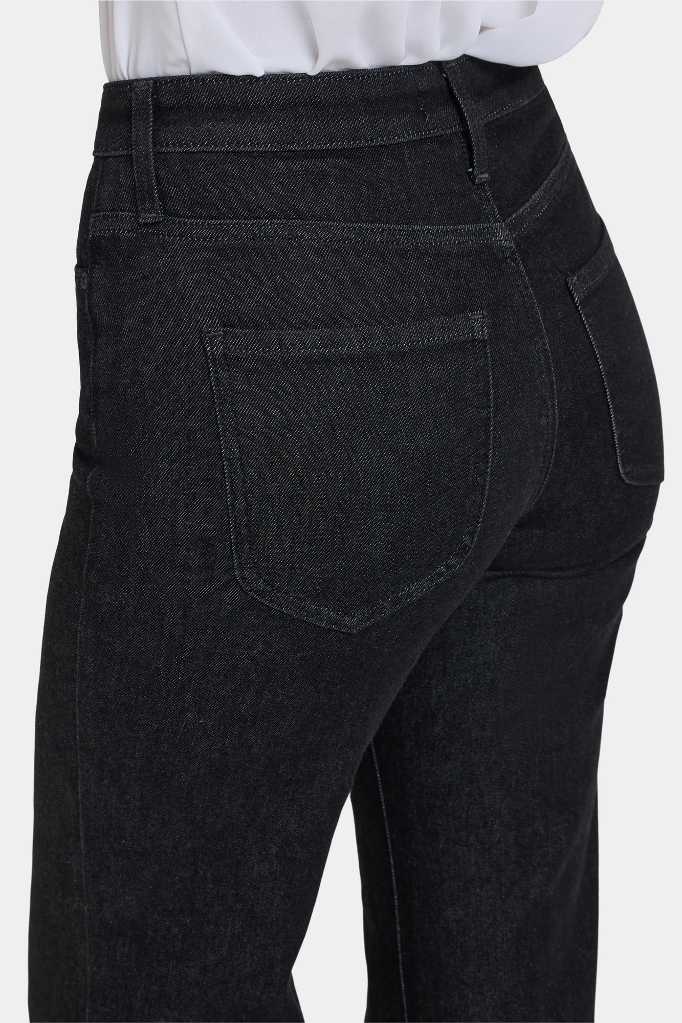 NYDJ Mia Palazzo Jeans With High Rise - Black Rinse