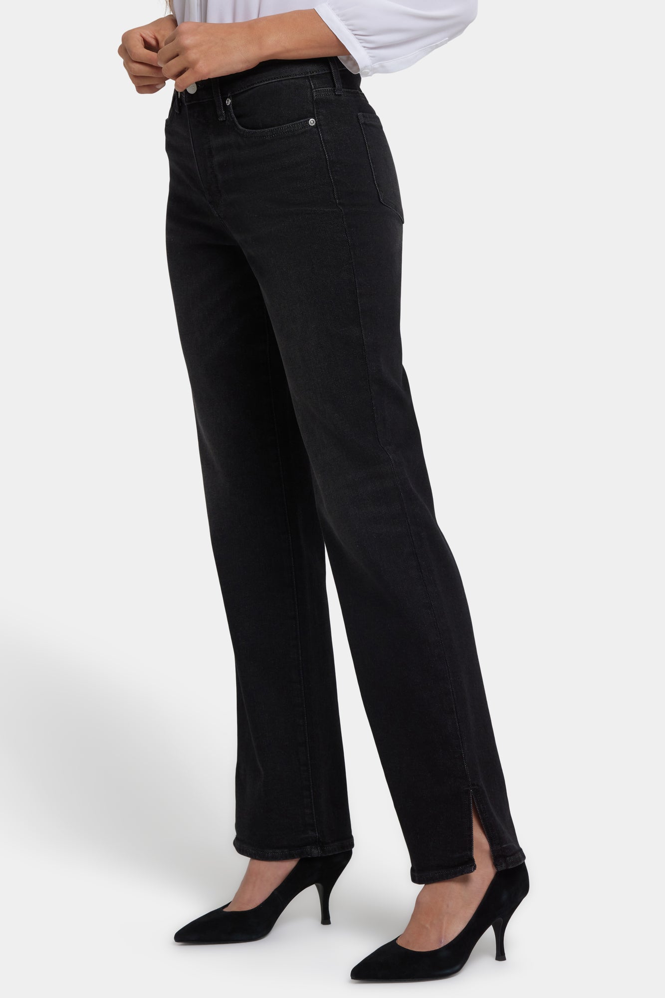 NYDJ Bailey Relaxed Straight Jeans With High Rise And 4