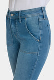 NYDJ Barbara Bootcut Jeans With Rounded Utility Pockets And 1 1/2" Hems - Avenue Blue