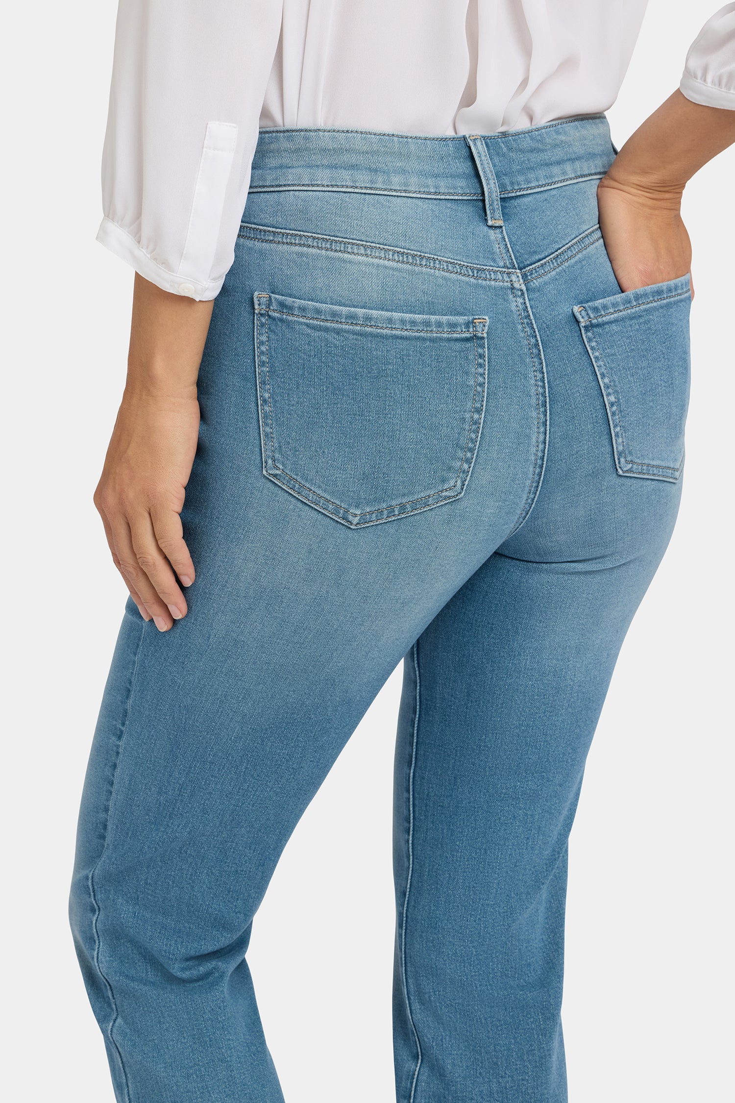 NYDJ Marilyn Straight Ankle Jeans With High Rise - Avenue Blue