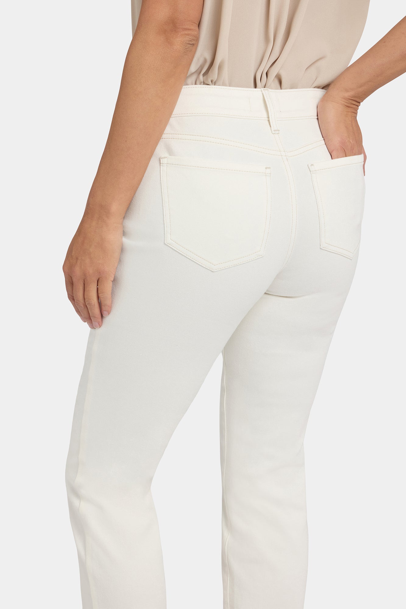 NYDJ Marilyn Straight Jeans  - Winter White