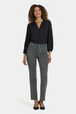 NYDJ Marilyn Straight Jeans With High Rise And 31" Inseam - Vine Leaf Leopard