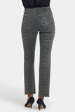 NYDJ Marilyn Straight Jeans With High Rise And 31" Inseam - Vine Leaf Leopard