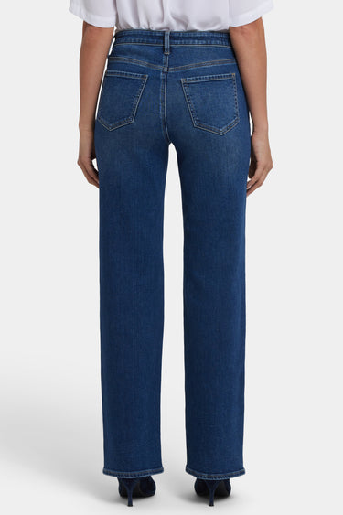NYDJ Bailey Relaxed Straight Jeans With High Rise - Dark Loire