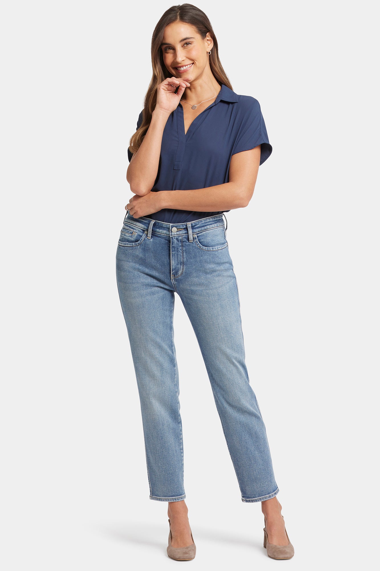 NYDJ Stella Tapered Ankle Jeans  - Indigo Stream