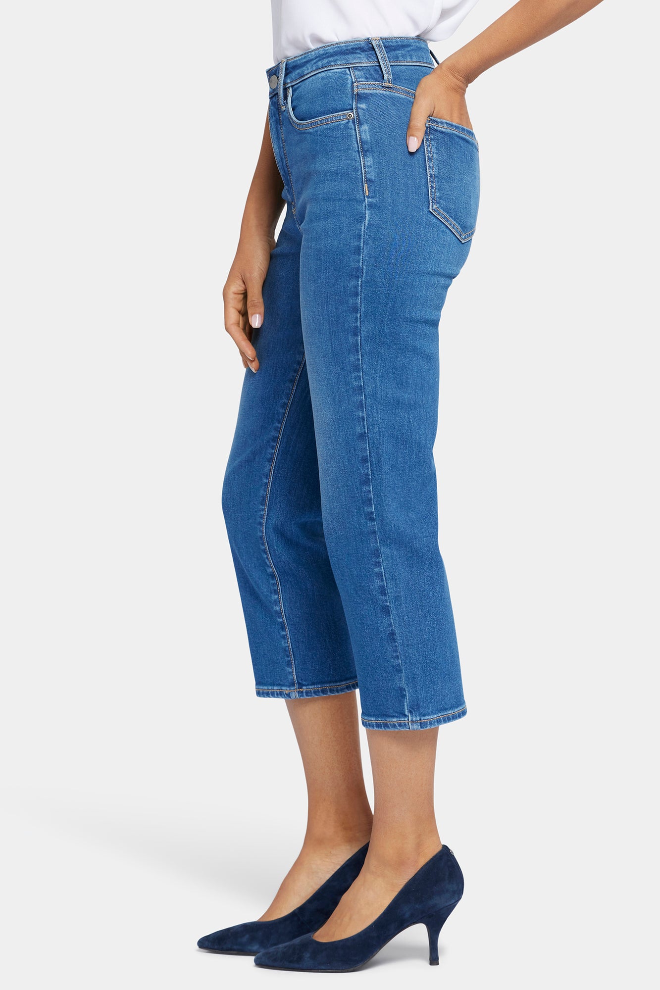 NYDJ Joni Relaxed Capri Jeans With High Rise - Rockford
