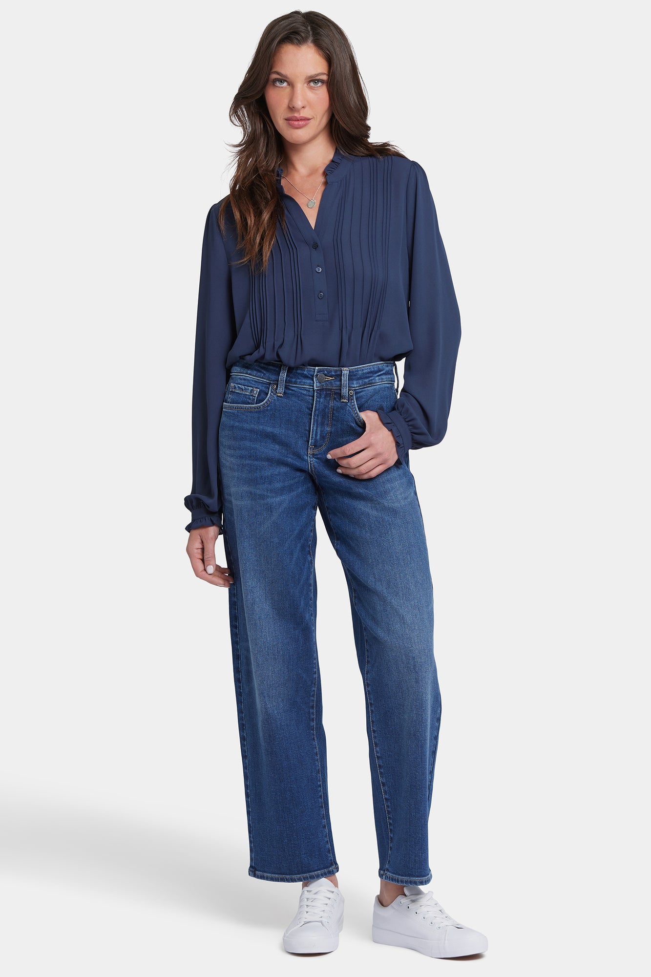 NYDJ Jemma Barrel Jeans With High Rise - Asturia Shore