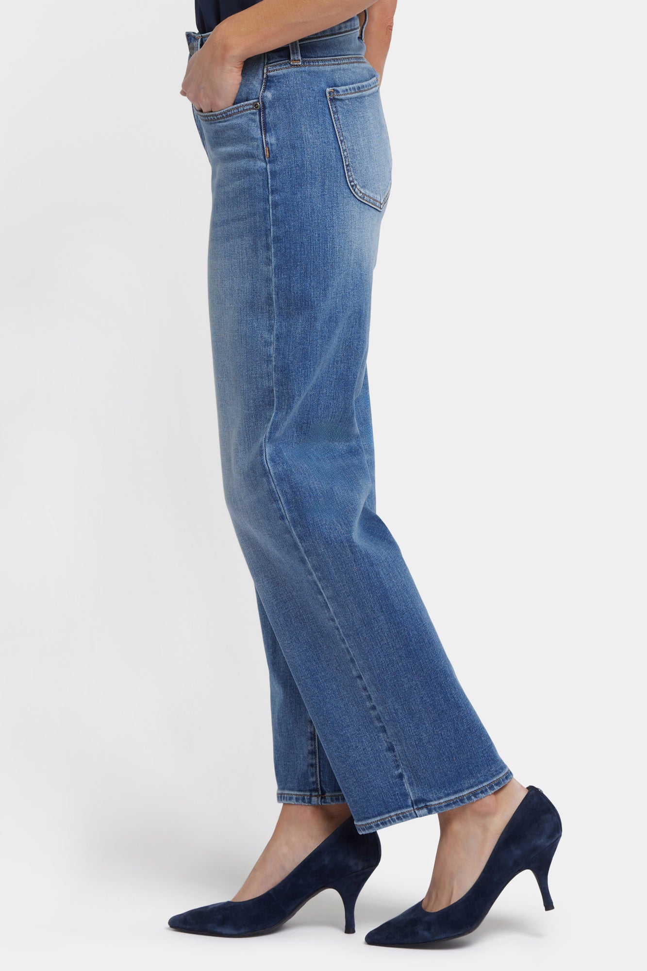 NYDJ Jemma Barrel Jeans With High Rise - Barcelona Breeze