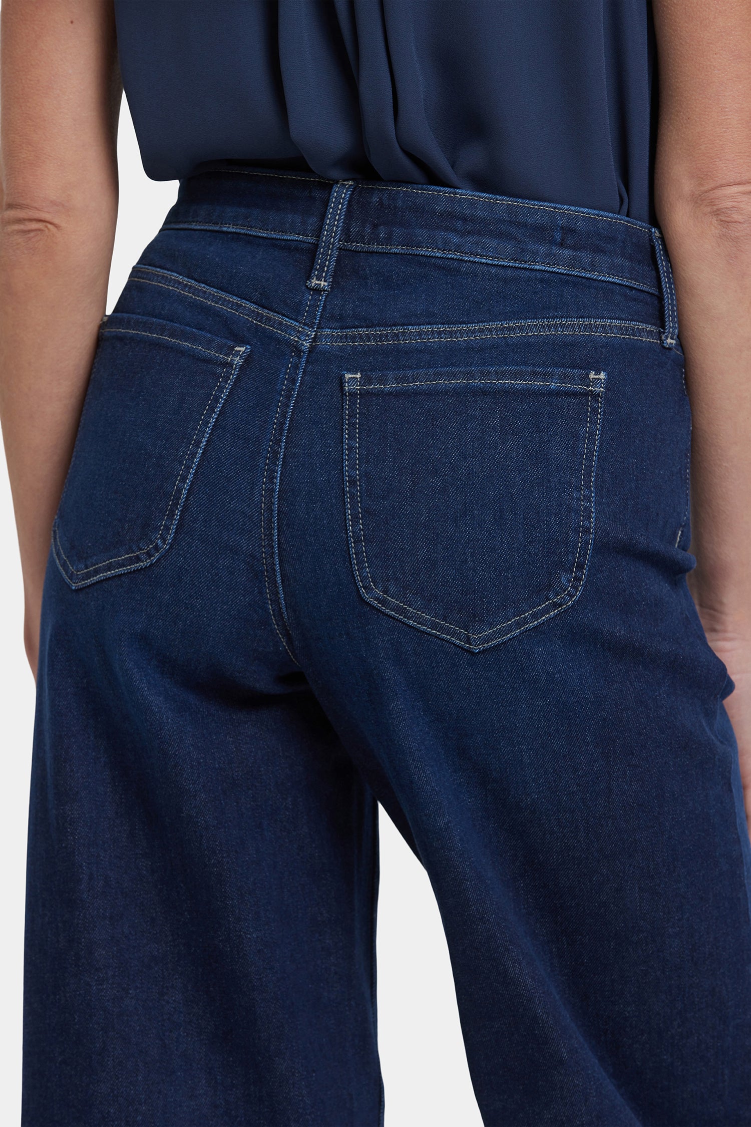 (取寄) エヌワイディージェイ レディース ジェマ NYDJ women Jemma Midnight Breeze Jemma Barrel Jeans With High Rise - Midnight Breeze Blue | NYDJ