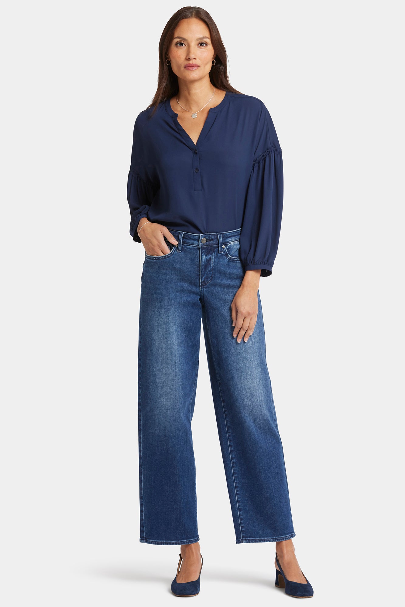 NYDJ Jemma Barrel Jeans With High Rise - Moonlight